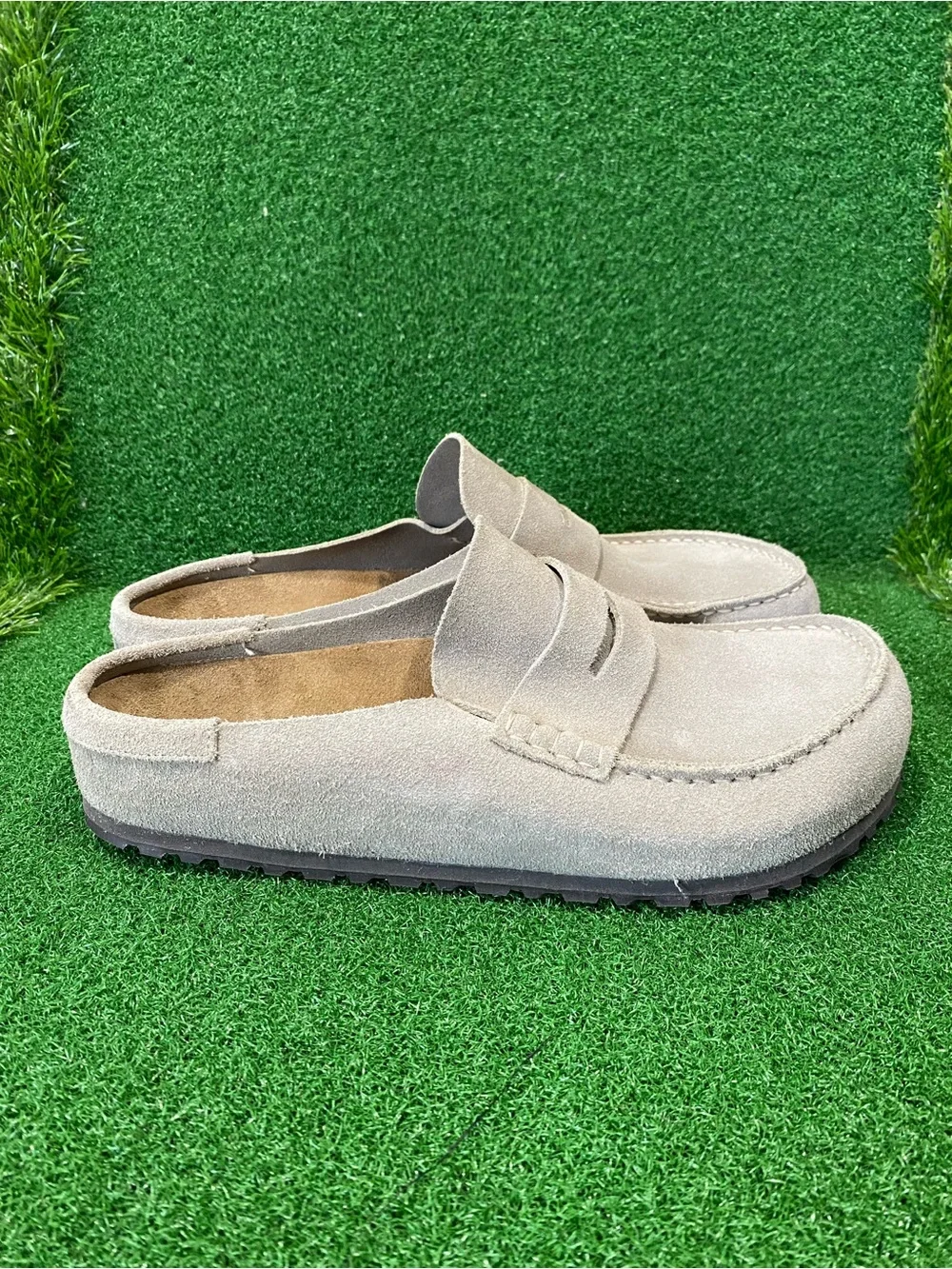 Birkenstock Naples Wrapped Suede Leather Clog  Sz 10 Men’s  (Ago 026)